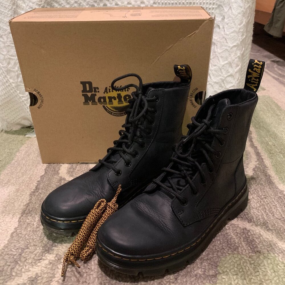 Dr. Martens Combs Leather Casual Boots in Black